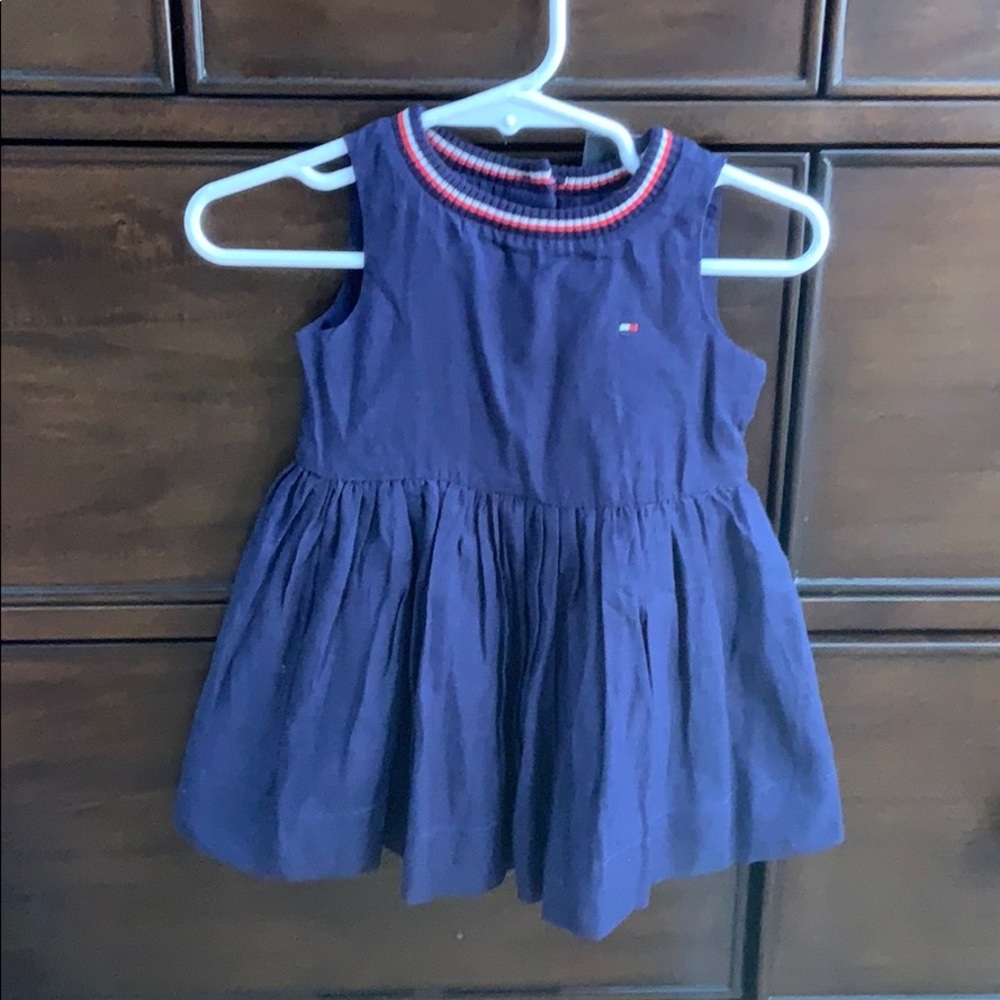 Tommy Hilfiger navy girls dress. NWT 6-9 months.